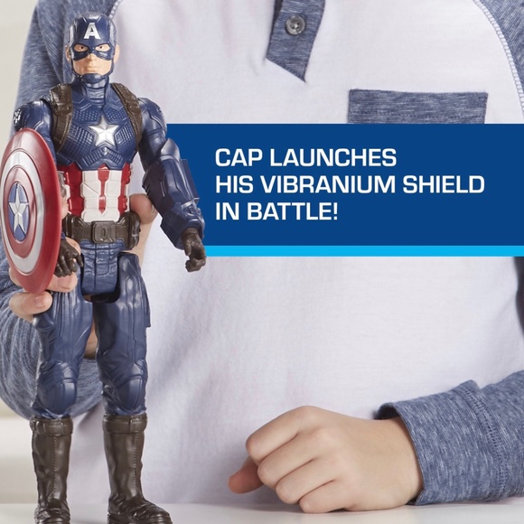 Marvel Avengers: Endgame Titan Hero Series Captain America 12-In Action Figure - Picture 2 of 3